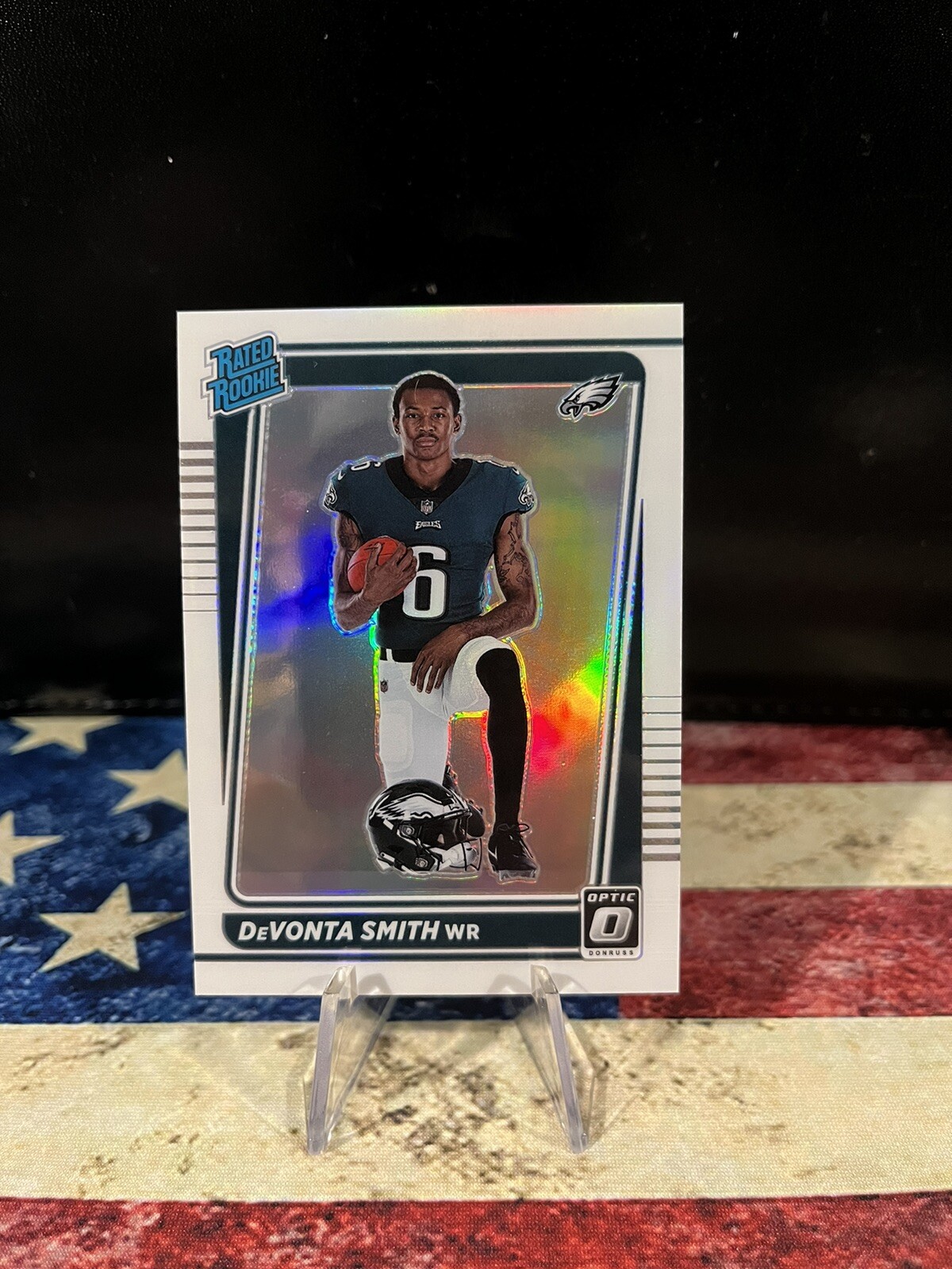 2021 Donruss Optic 🔥 DeVonta Smith #205 🔥 HOLO Silver Prizm Variation