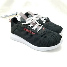 Speedo Junior Boys Tidal Walker Water Shoes Size Small 11-12 Black Gray NEW