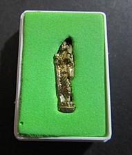 Amulett, Buddha auf Wanderschaft, Buddha, Bronze, verkapselt, in Schatulle