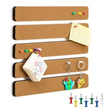 5 PCS Felt Pin Board Strips Bulletin Board Notice Board Self Adhesive Cork Board