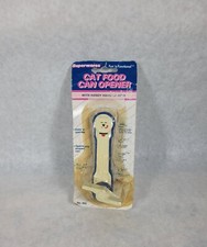 Vintage Superwares Cat Food Can Opener Never Used Fun & Functional White Kitty