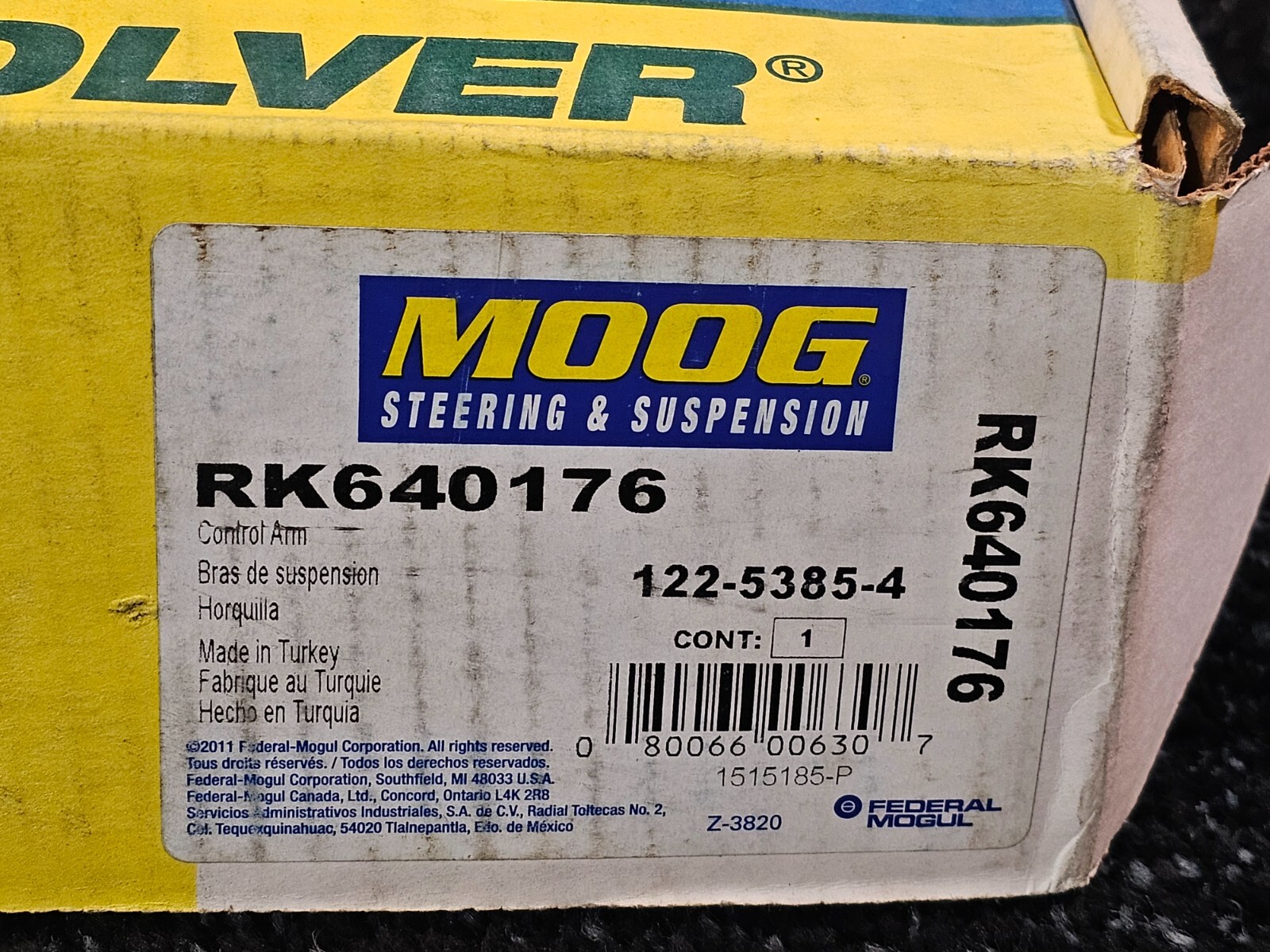 MOOG RK640176 R-Series Front Lower Control Arm For Volkswagen Beetle	1998-2010
