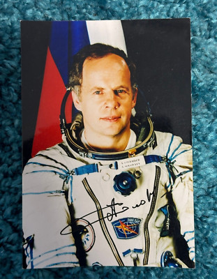 Autographed Photo Russian Cosmonaut Anatoly Solovyov 15x10 Original