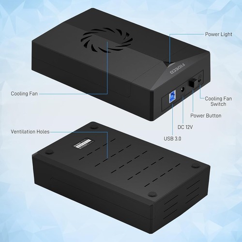 Hard Drive Enclosure Plastic 2.5/3.5 Inch USB 3.0 Docking Station UASP Support - Picture 11 of 15