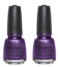 2 PACK China Glaze Nail Lacquer with Hardeners: 567 COCONUT KISS