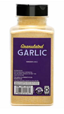 Kirkland Signature Granulated California Garlic - 18 Oz Shaker