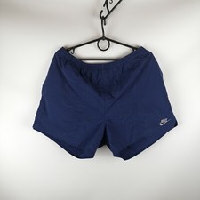 Nike vintage 90s navy shorts logo swoosh