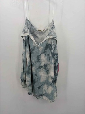 Pre-Owned Cynthia Rowley Blue Size Large Hoodie Blouse