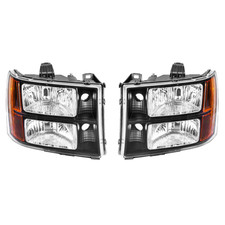 Fit For Gmc Sierra 1500 2500 3500 07-14 Blackamber Headlight Head Lamps Fit For Gmc Sierra 1500 2500 3500 07-14 Blackamber Headlight Head Lamps