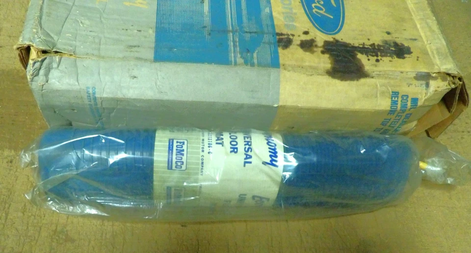 Ford Mustang Galaxie LTD Fairlane Falcon 1966-1970 alfombrillas traseras dobles azules nuevas Foto 4 de 4