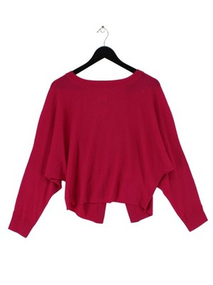 Vanessa Bruno Damen Pullover S Rosa 100% Wolle Rundhals Pulli