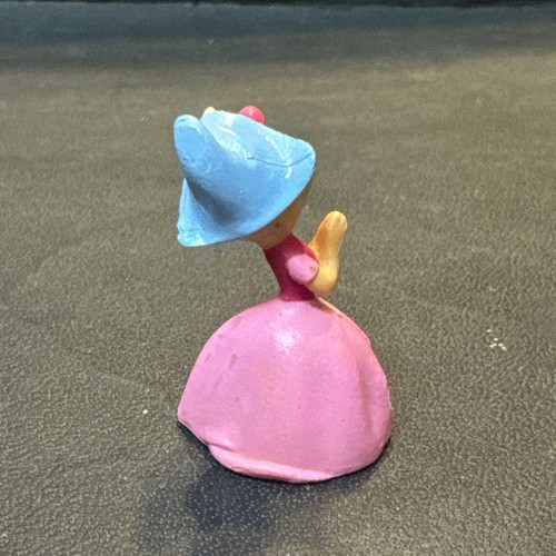 Rare EUC 1.25" Perla Figure The Girl Mouse Cinderella’s Mice Pink Dress Cake Top - Bild 2 von 3