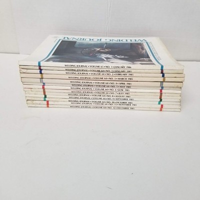 13 Welding Journal Magazines Complete 1985 and January 1986 Lot