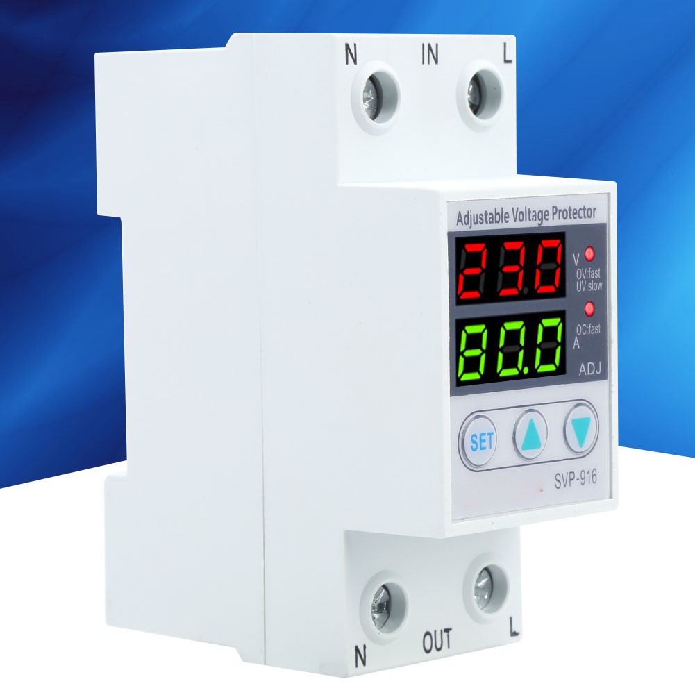 Adjustable Voltage Protector With Over And Under Voltage Protection For Home Use