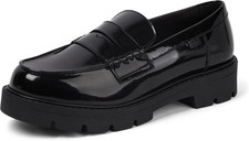 Kickers Girls’ Kori Loafer Shoes – Classic School Uniform Loafers