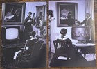 Black White Gothic Steampunk Early TV Postcard PC239 Ephemera Card Wall Art — photo 1