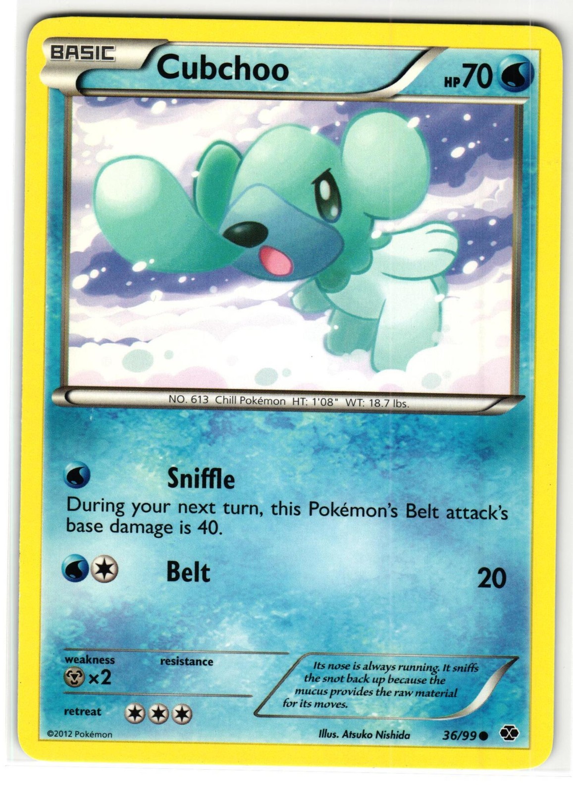 CUBCHOO 36/99 NEXT DESTINIES ENGLISH POKEMON TCG