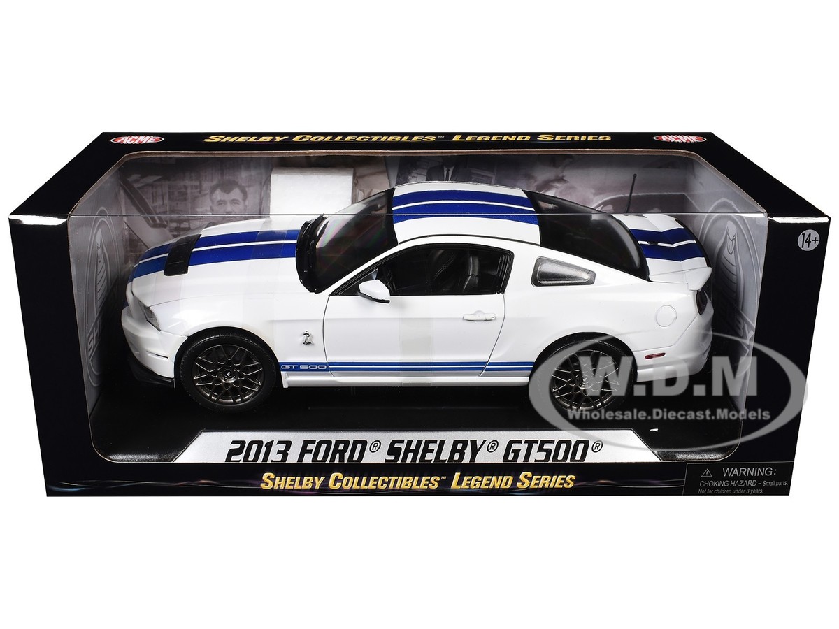 2013 FORD SHELBY COBRA GT500 SVT WHITE 1/18 DIECAST BY SHELBY
