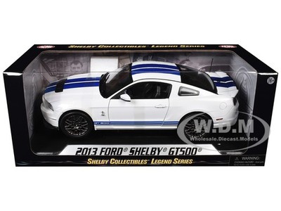 2013 FORD SHELBY COBRA GT500 SVT WHITE 1/18 DIECAST BY SHELBY COLLECTIBLES SC394
