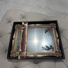 Marmont Hill Christmas Holly Mirror Red Green Stunning Framed Artwork