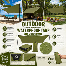 Waterproof Rain Fly Tarp Camping Tent Shelter...