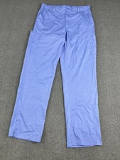 WonderWink Mens Modern Fit Scrub Pants Premiere Flex Elastic Waist Medium Blue