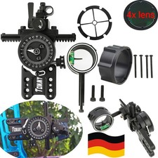 Compoundbogen Visier Set 1 Pin 4X 6X 8X Linse Adapter Kreuzkreis Bogensport Jagd