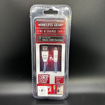 Wireless Gear - Sync & Charge Cable - Micro USB Devices - Purple Color