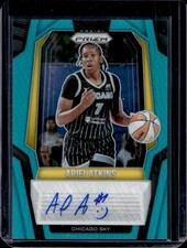 2025 Panini WNBA Prizm Ariel Atkins Signatures Teal Auto Autograph #/35 Sky