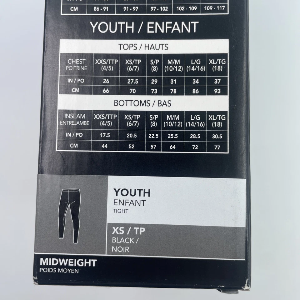 Columbia Kids Baselayer Midweight Tight, Omni-Heat, Size Youth XS, Black - Image 4 of 4