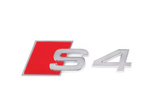AUDI S4 CHROME LETTERING EMBLEM REAR BOOT TRUNK BADGE