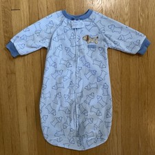 Blue Puppy Dog Carters 0-9 Month Sleep Sack, Wearable Blanket Swaddle Transition