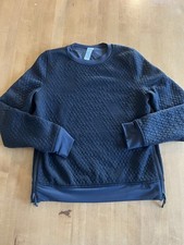 Ivivva Lululemon Quilted Logo Reversible Pullover Crewneck Girl Reversible Sz 14