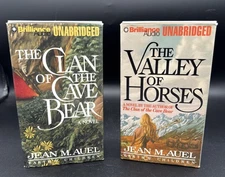 Clan of the Cave Bear & Valley Of Horses Jean M. Auel (1999, Audio Cassettes)