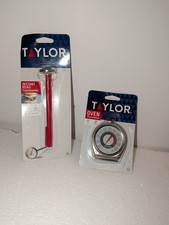 Lot of 2 TAYLOR Thermometers Stainless Steel Oven Instant read Opened Packages