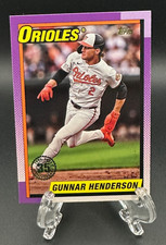 Gunnar Henderson 2025 Topps 1990 Baseball (Series 1) #T90-32 Baltimore Orioles