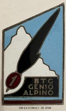 ALPINI 1° BATTAGLIONE GENIO REGIO ESERCITO DISTINTIVO PROD. JOHNSONO REGNO
