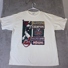 Vintage Cleveland Indians 90  s Starter T Shirt XL USA Chief Wahoo MLB Champions