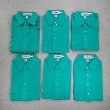 Lot of 6 New Titleist Golf Polo Shirt Men's Size Small Teal Blue Cotton Blend