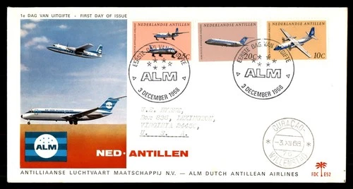 Mayfairstamps Netherlands FDC 1968 Airplanes Combo Curacao First Day Cover aaw_5