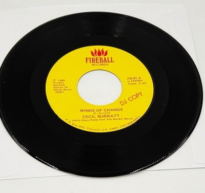 CECIL SURRATT Winds of Change Almost Heaven 45 Hillbilly Rockabilly 7'' HEAR VG++