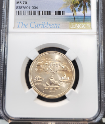 1972 JAMAICA GOLD 20 DOLLARS INDEPENDENCE ANNIVERSARY NGC MS 70
