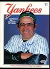 Yogi Berra PSA DNA Signed 1984 Yankees Scorebook Program Autograph