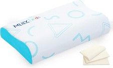 MLILY Kids Pillow for Sleeping, Adjustable Standard Pack of 1 , Blue