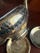 Vintage 22K Gold Encrusted Floral Teapot and ...