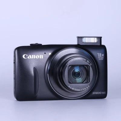 Canon PowerShot SX600 HS 16MP Cámara Digital Negra, SD - Reacondicionada - Imagen 1 de 4