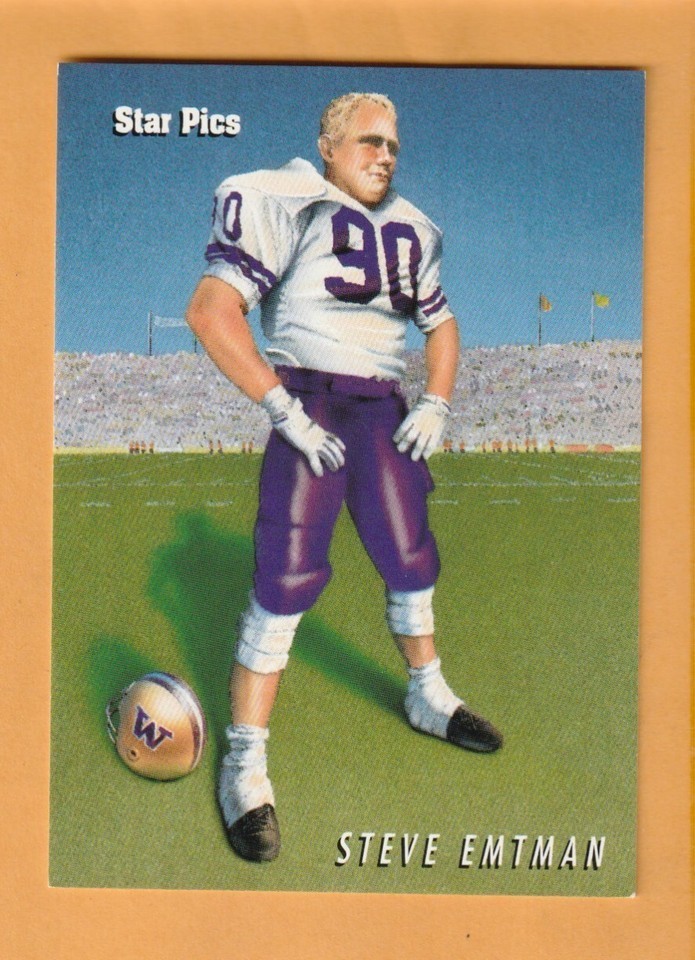 Steve Emtman Washington Huskies 1992 Star Pics #NNO Cheney WA