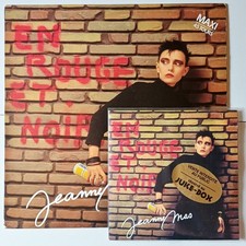 Jeanne Mas "En Rouge Et Noir", Lot De 2 Vinyl MAXI 45t/SP 45t, 1986 TBE