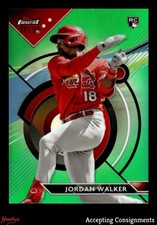 2023 Finest Green Refractors #60 Jordan Walker RC ROOKIE CARDINALS 36/99
