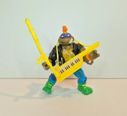 TMNT DONATELLO PUNK ROCKER Rock N Rollin 1991 Vintage Figure + Accessories Don